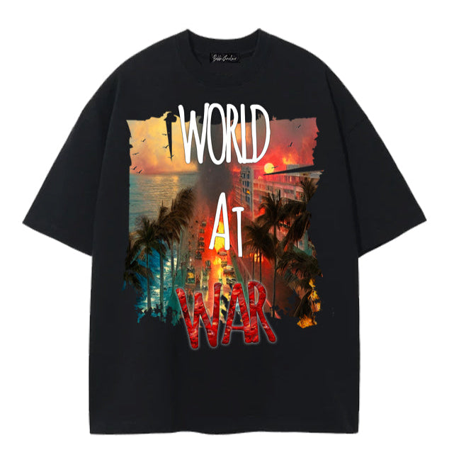 WORLD AT WAR MIAMI T-Shirt - Black
